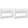 Voir la diapositive 2 : VIDAXL Armoires a chaussures murales 2 pcs Blanc 80x18x60 cm Agglomere