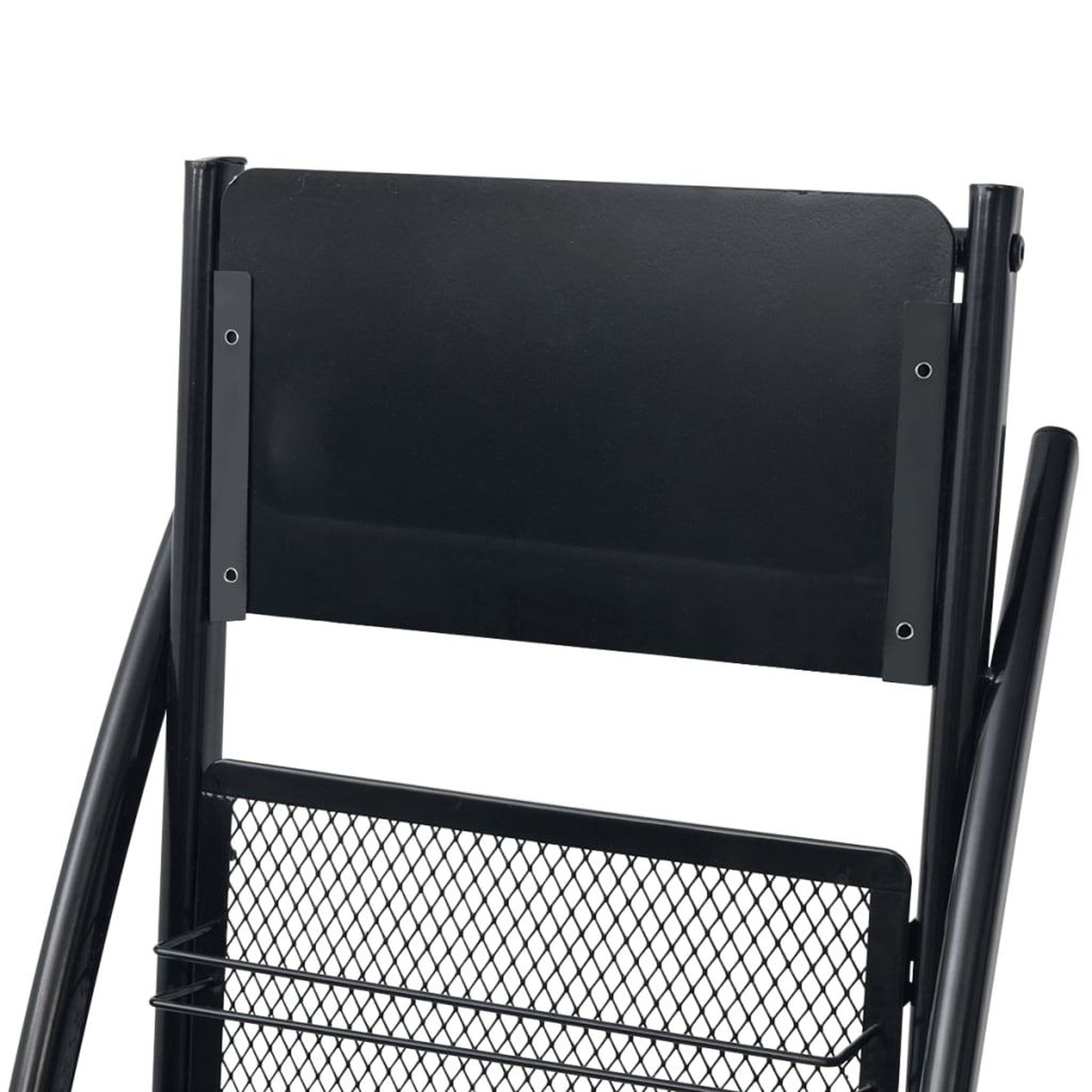 Voir la diapositive 4 : VIDAXL Porte-revue 40 x 32 x 131 cm noir a4