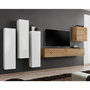 Voir la diapositive 1 : Paris Prix Ensemble Meuble TV  Switch Lamel III  330cm Naturel & Blanc