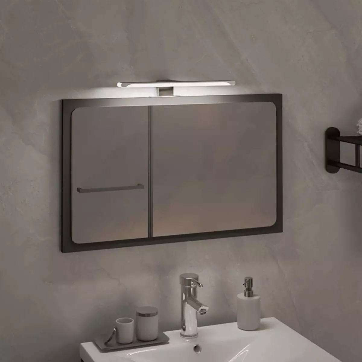 VIDAXL Lampe de miroir a LED 5,5 W Blanc froid 30 cm 6000 K