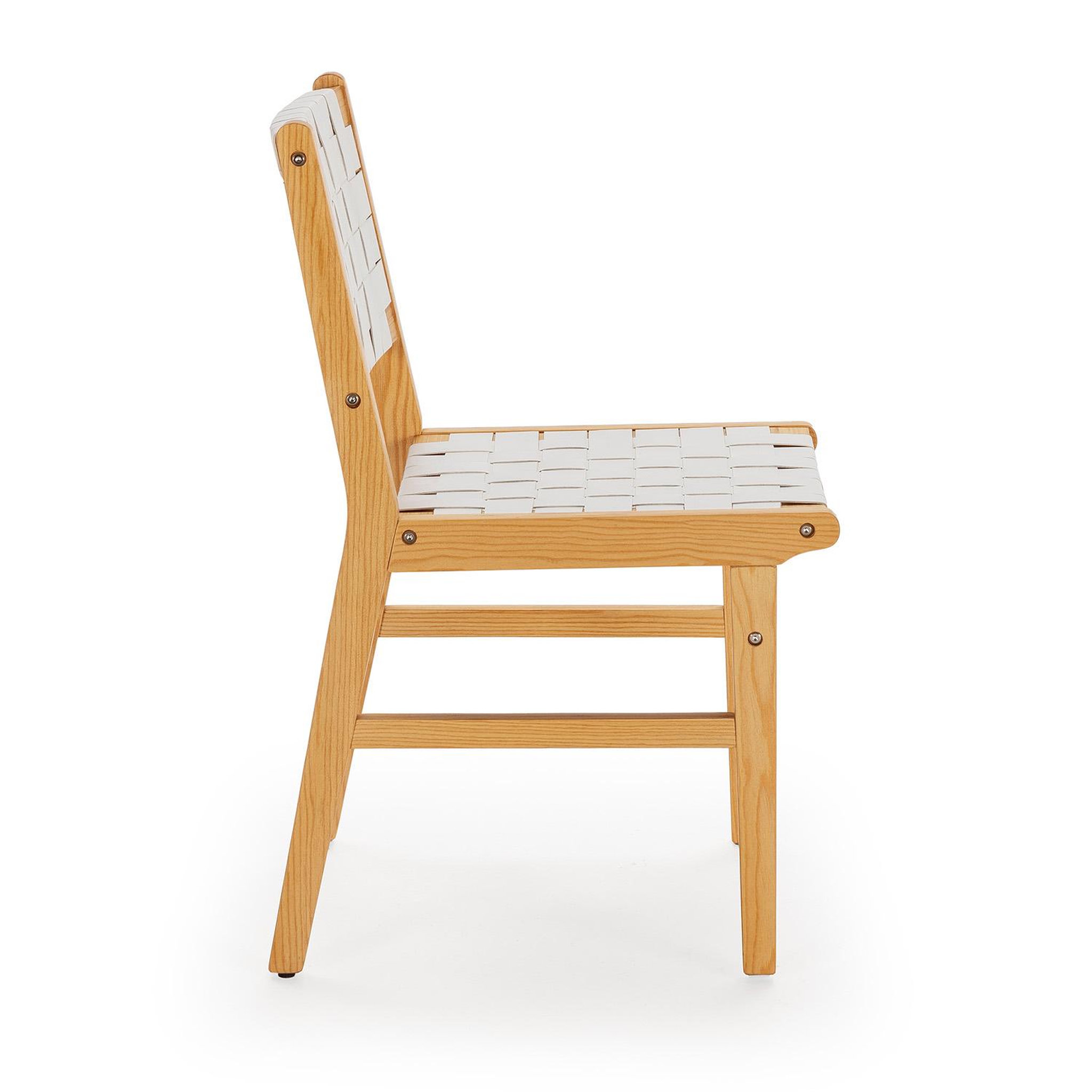 Voir la diapositive 4 : VS VENTA-STOCK Pack de 2 chaises Kurt Blanc en cuir recyclé