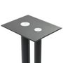 Voir la diapositive 4 : VIDAXL Support haut parleur 2pc Verre trempé Design 2 colonnes Noir