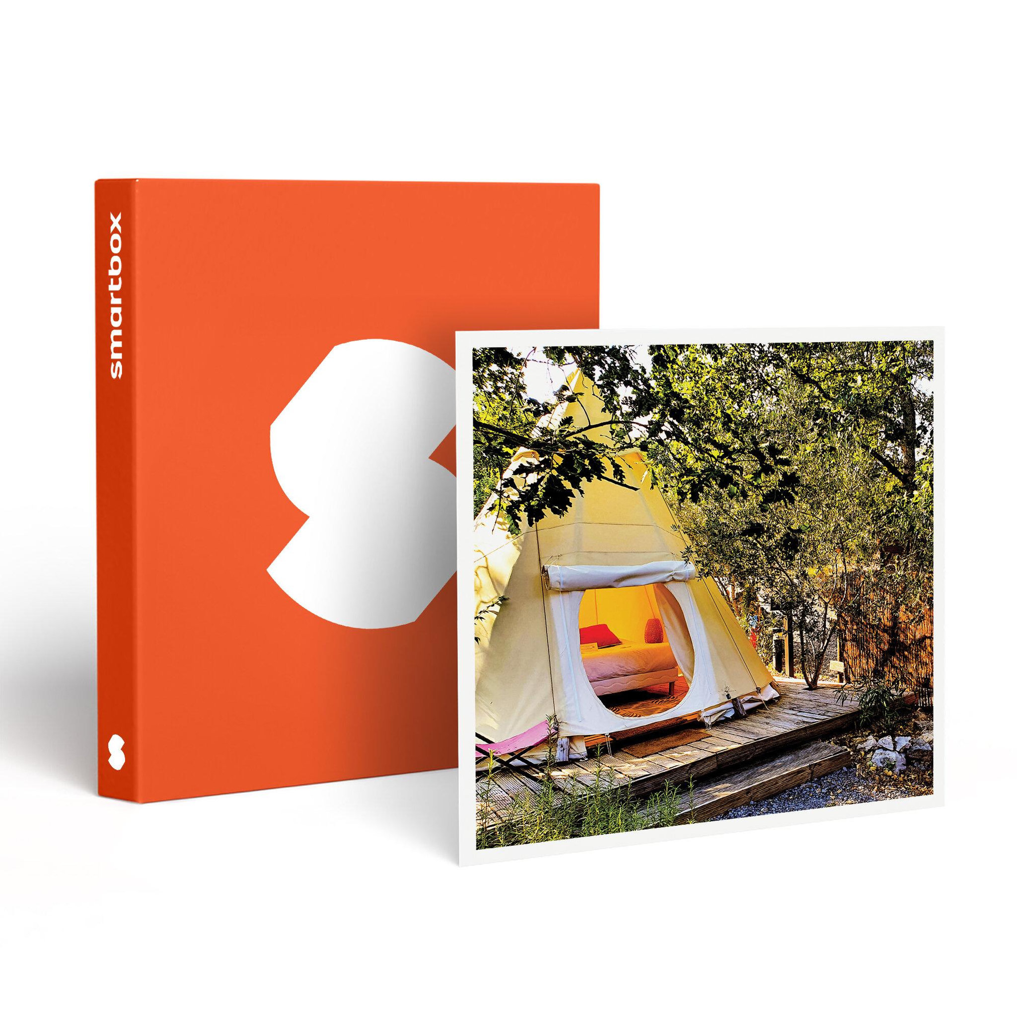 Smartbox 2 jours insolites en tipi avec accès illimité au spa privatif en ardèche - coffret cadeau séjour