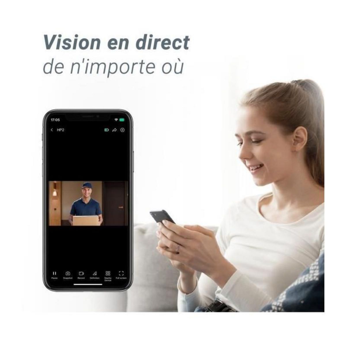 EZVIZ Judas Connecté Juda connecté HP2 Gold 1080P