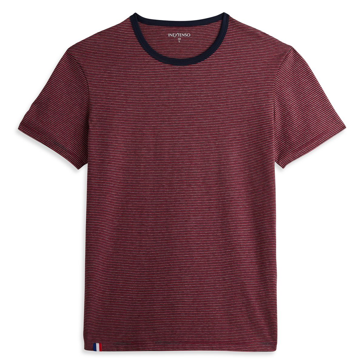 IN EXTENSO T-shirt gris chiné en coton homme Made in France 