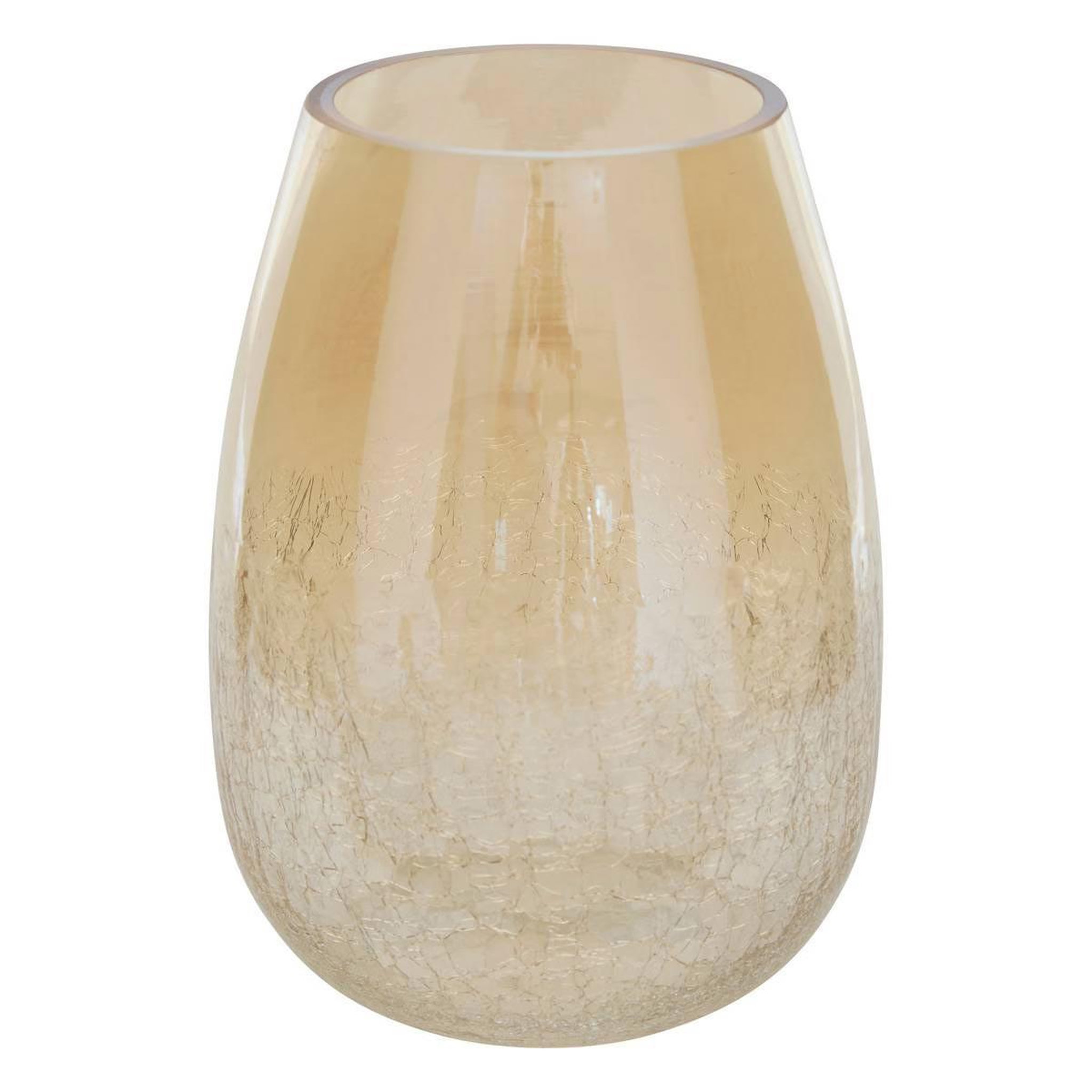 ATMOSPHERA Vase en verre craquelé  alexis  25cm transparent
