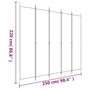Voir la diapositive 6 : VIDAXL Cloison de separation 5 panneaux Marron 250x220 cm Tissu