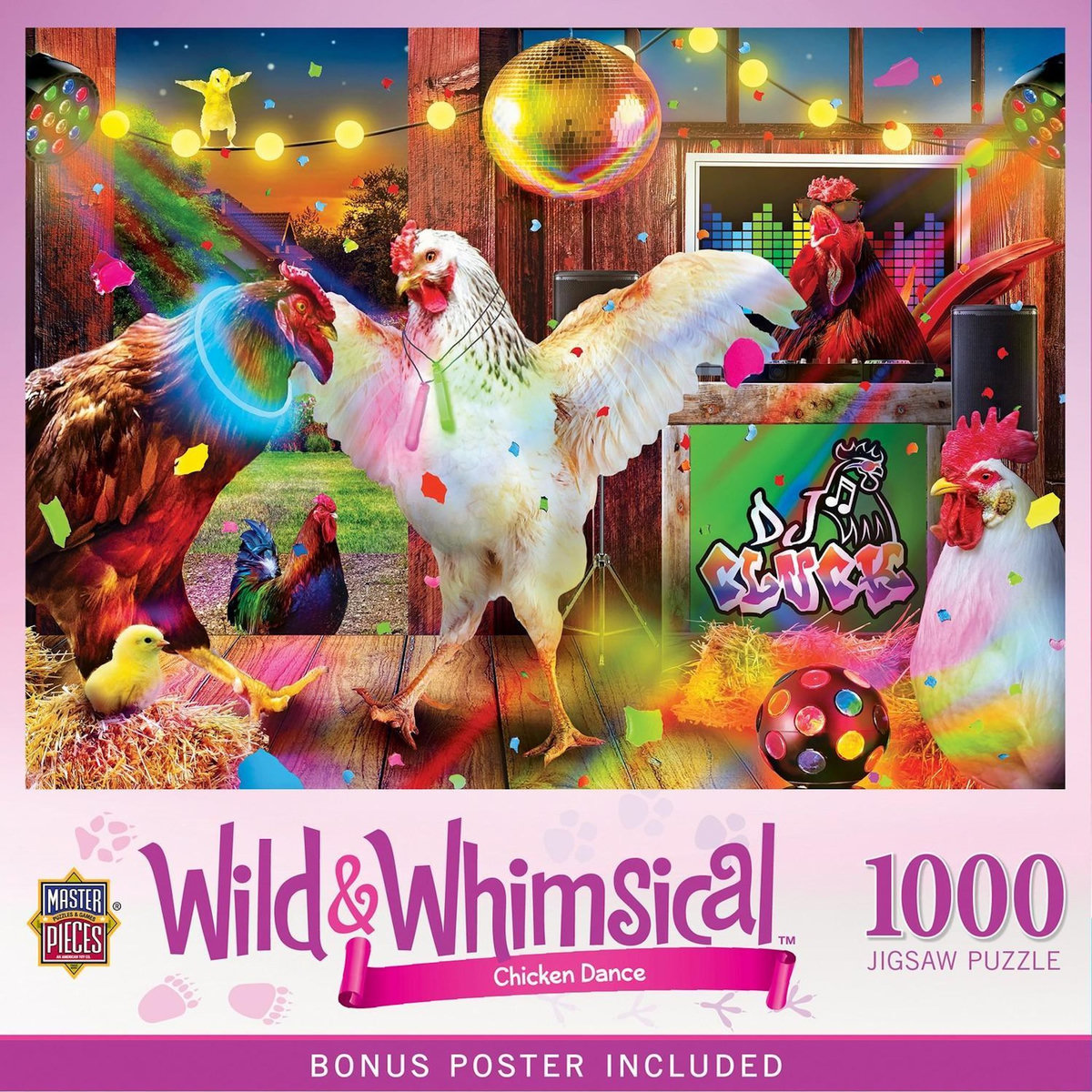 Master Pieces Puzzle 1000 pièces : Wild & Whimsical - Danse des poules