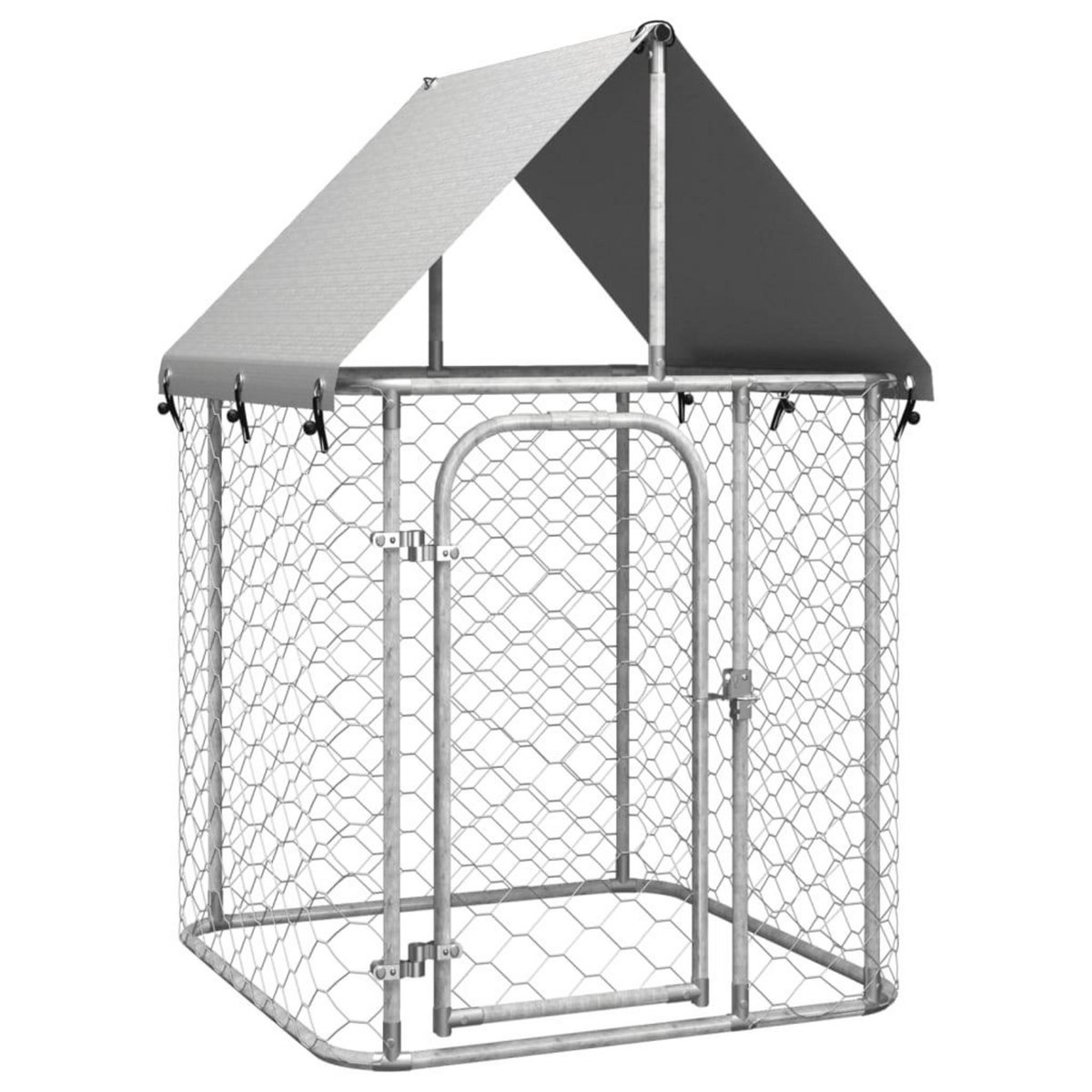 VIDAXL Chenil exterieur avec toit 100x100x150 cm