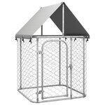 VIDAXL Chenil exterieur avec toit 100x100x150 cm