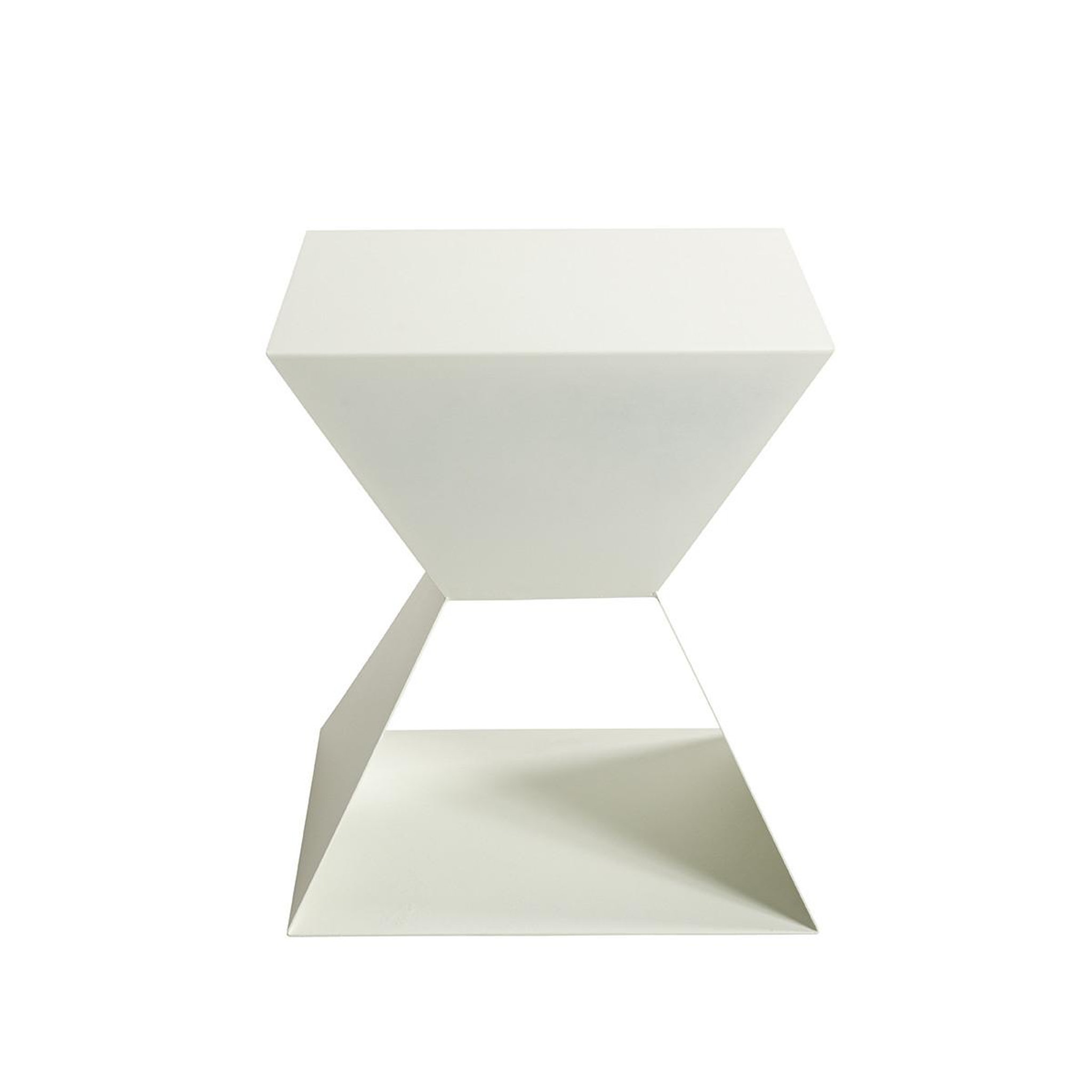 Voir la diapositive 2 : Paris Prix Table d'Appoint Design  Sablier  45cm Blanc