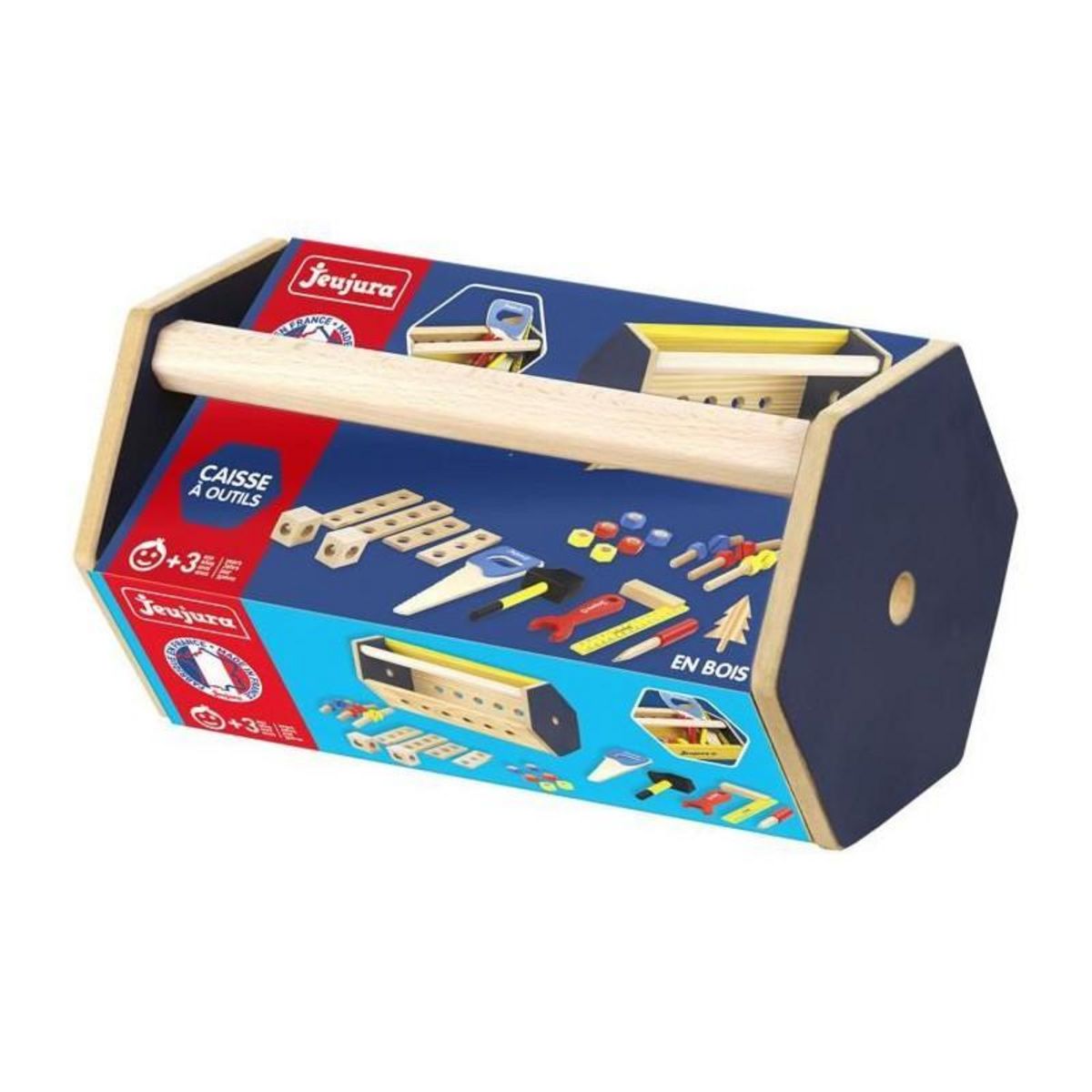 JeuJura Caisse a outils en bois - JEUJURA - Transportable