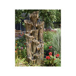Ubbink Fontaine de jardin Tiros vieux troncs d'arbre avec cascades et éclairage LED - Ubbink