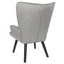 Voir la diapositive 5 : Paris Prix Fauteuil en Velours Côtelé  Giulia  96cm Gris