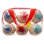 Voir la diapositive 2 : Be Toys Jeu Enfant en Bois  Pétanque  6cm Multicolore