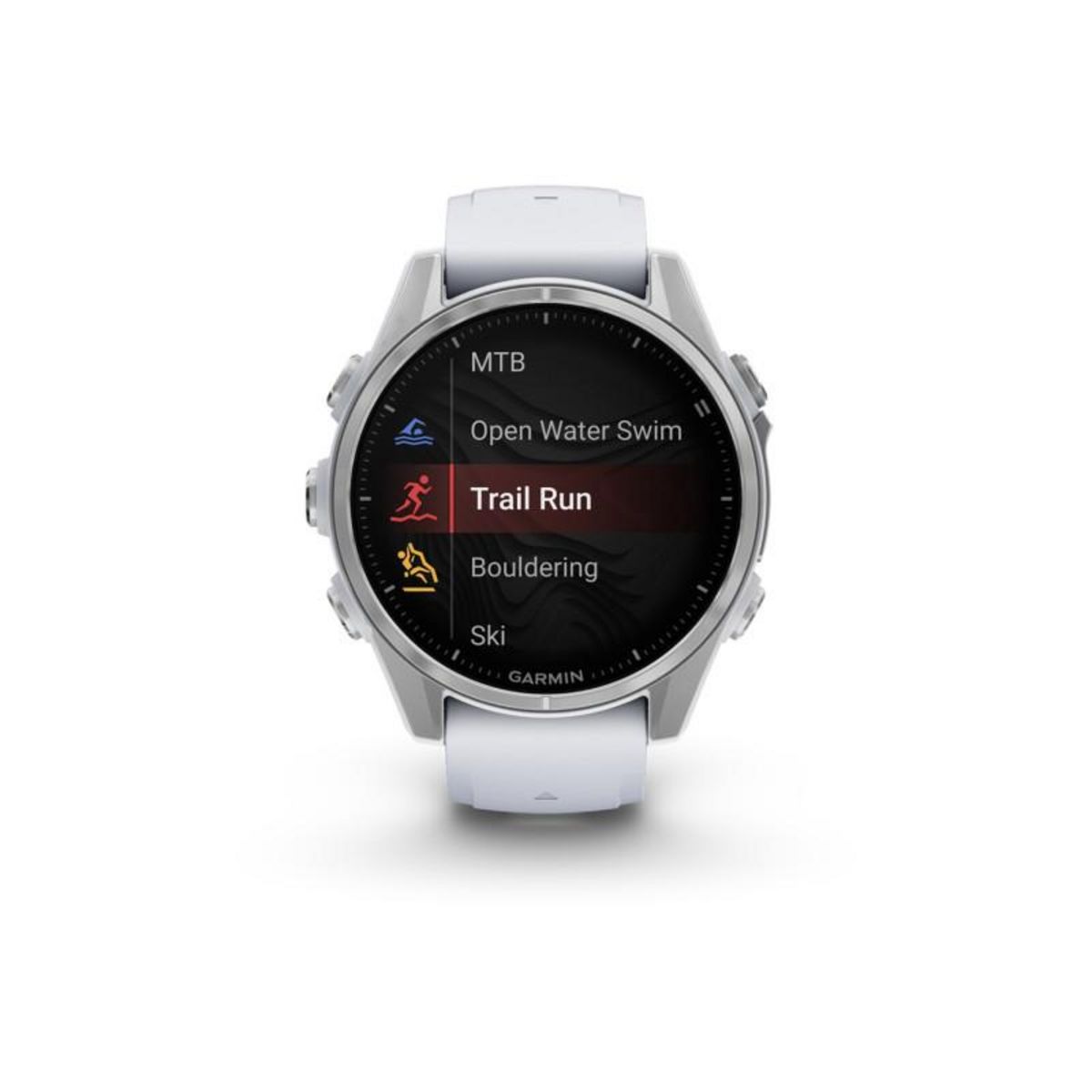 GARMIN Montre connectée Garmin fenix8 AMOLED 43mm Acier Silver avec bracelet blanc
