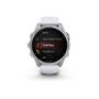 Voir la diapositive 1 : GARMIN Montre connectée Garmin fenix8 AMOLED 43mm Acier Silver avec bracelet blanc
