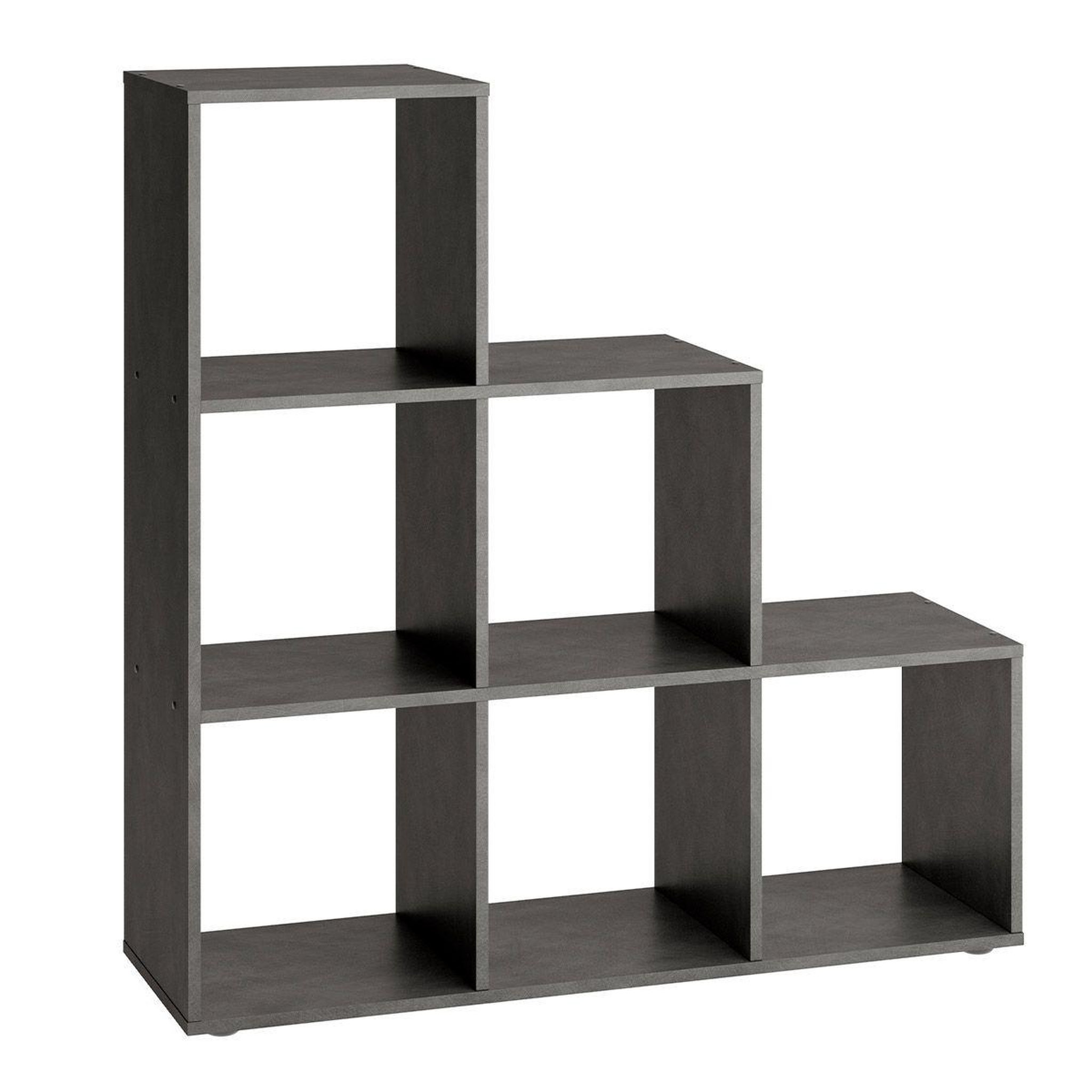 Voir la diapositive 2 : Paris Prix Étagère 6 cases design  gaman  108cm gris foncé