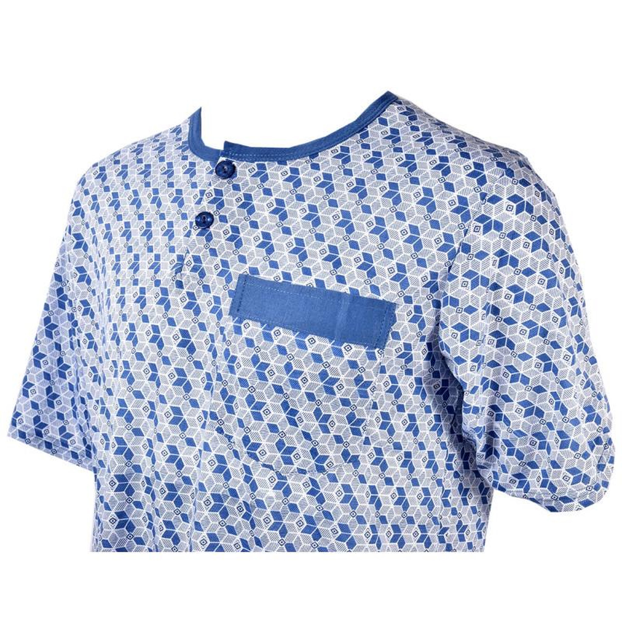 Voir la diapositive 3 : OZABI Pyjama Court Homme ECO HOMEWEAR