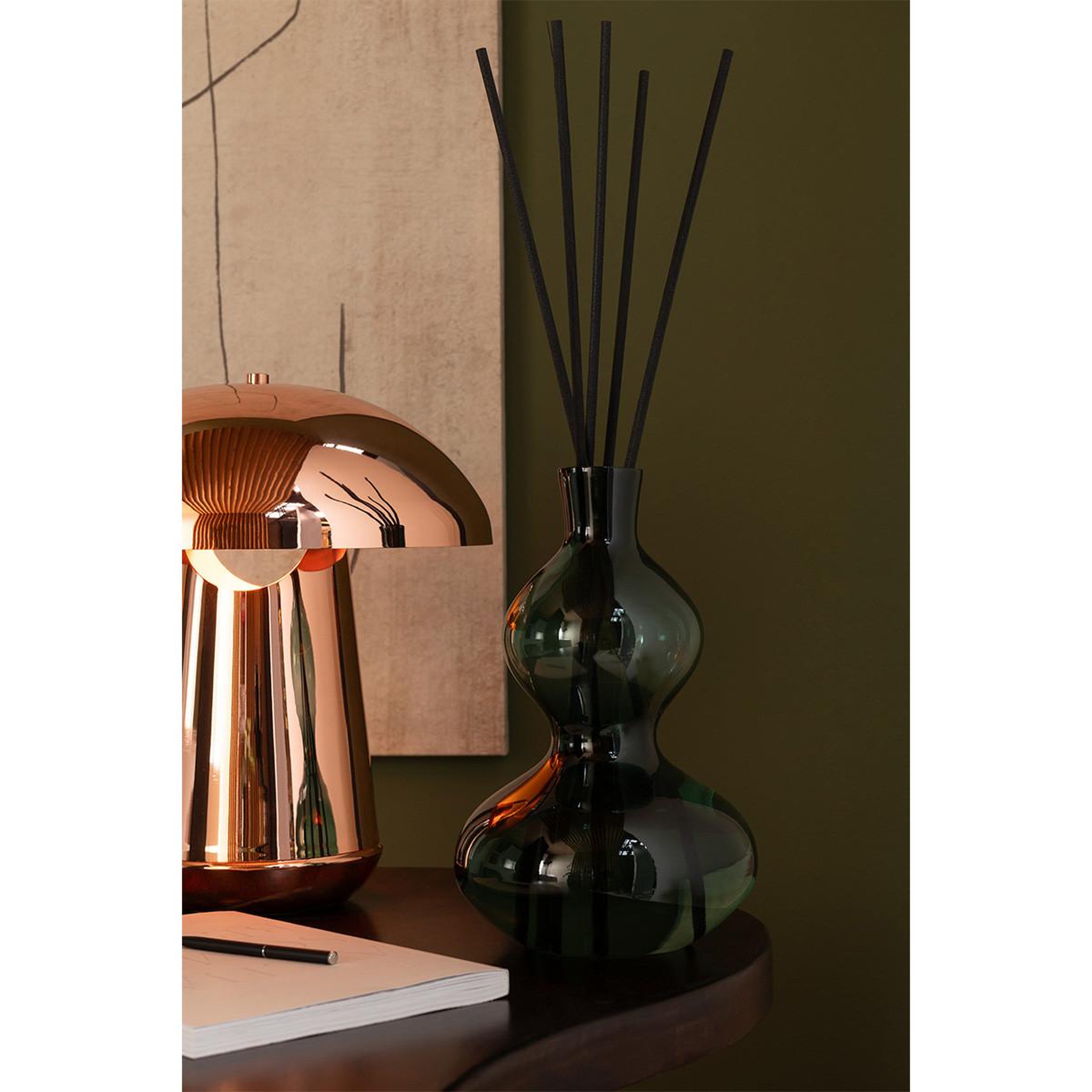Voir la diapositive 4 : J-LINE Diffuseur de parfum en verre  li-ly  1l cedar breeze