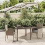 Voir la diapositive 1 : VIDAXL Ensemble a manger de jardin 3 pcs coussins gris resine tressee