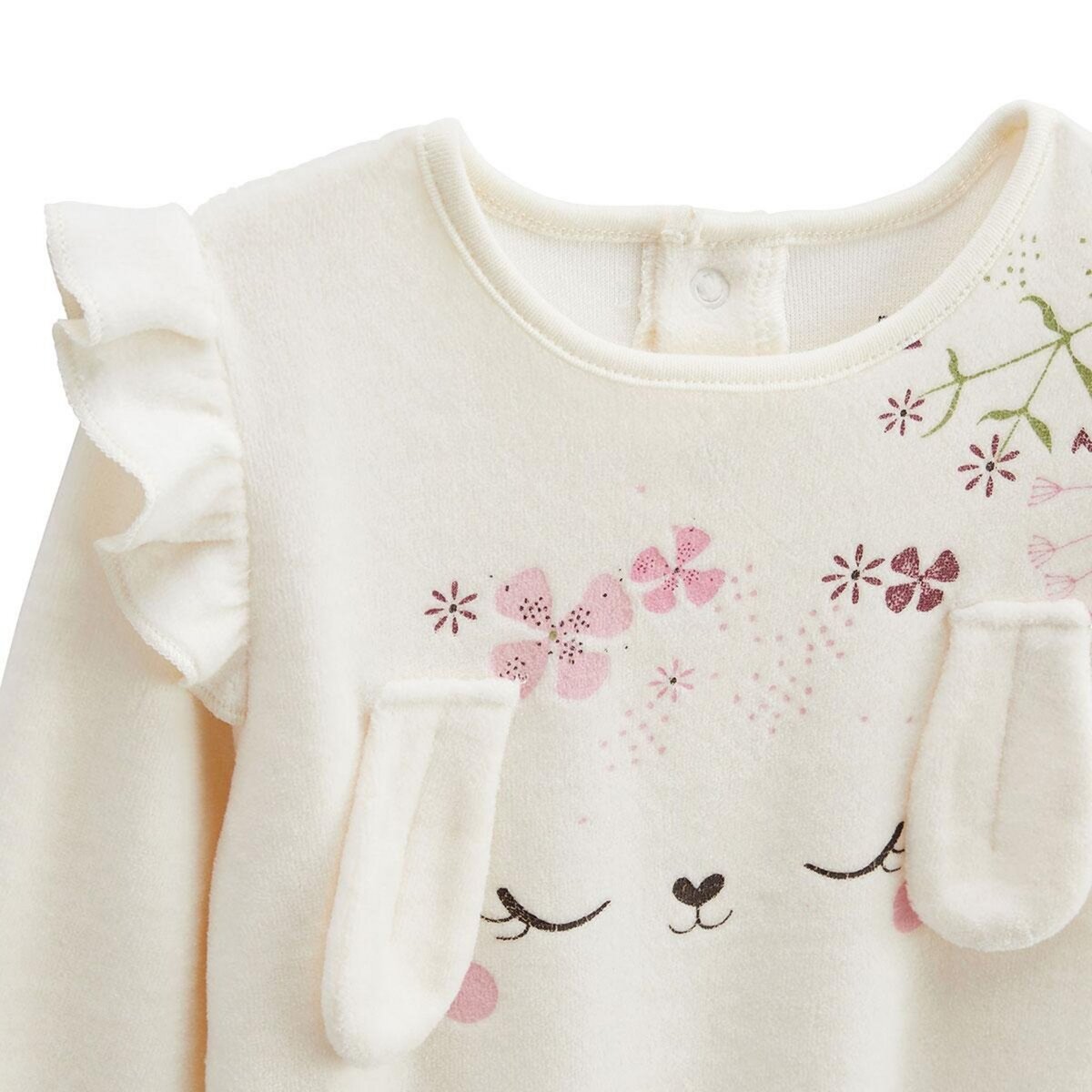 Petit Béguin Pyjama enfant 2 pièces en velours Mila