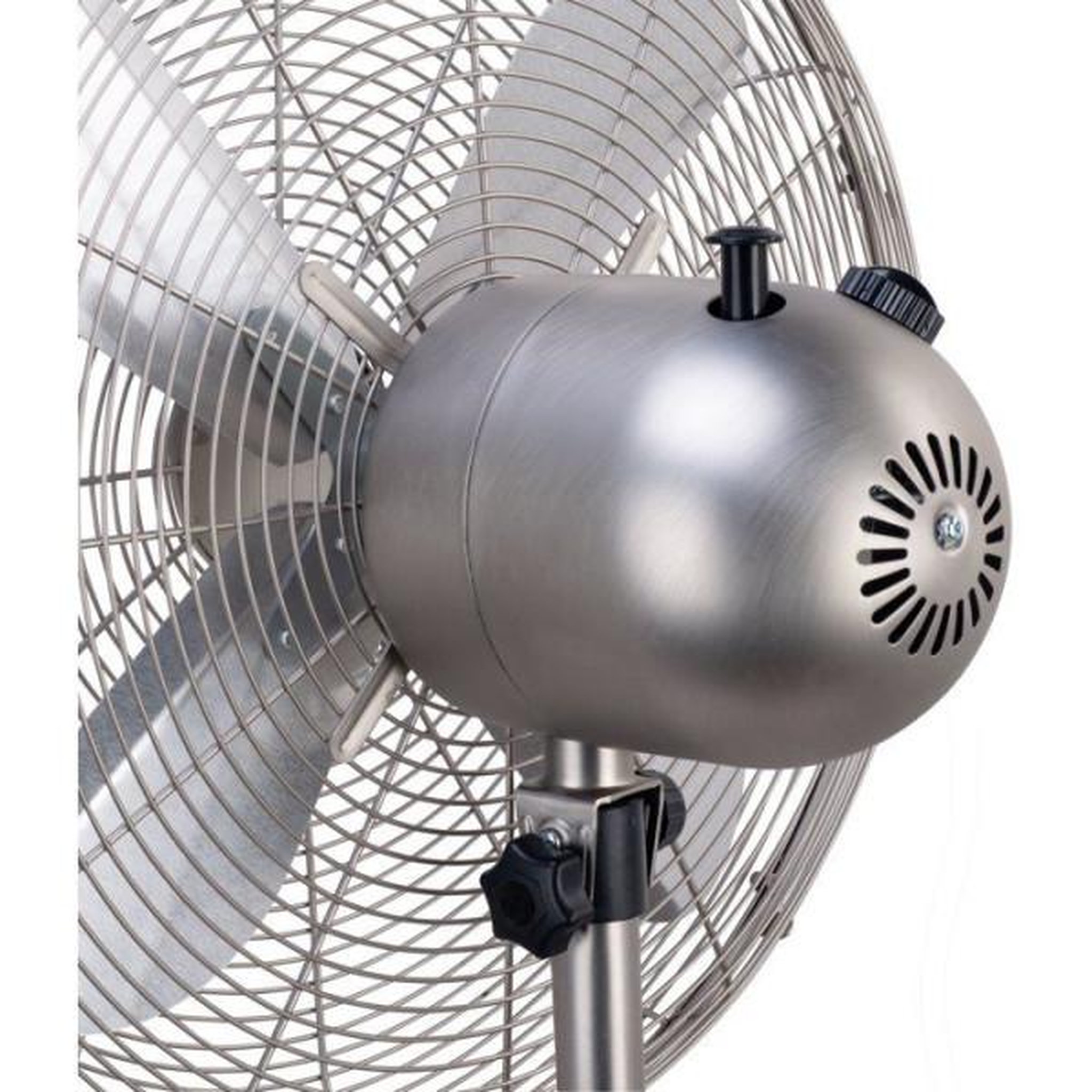 Voir la diapositive 6 : OCEANIC Ventilateur sur pied 40 cm oceanic - 3 vitesses - puissance 50 w - hauteur réglable 90 a 125 cm - pales en aluminium - métal b