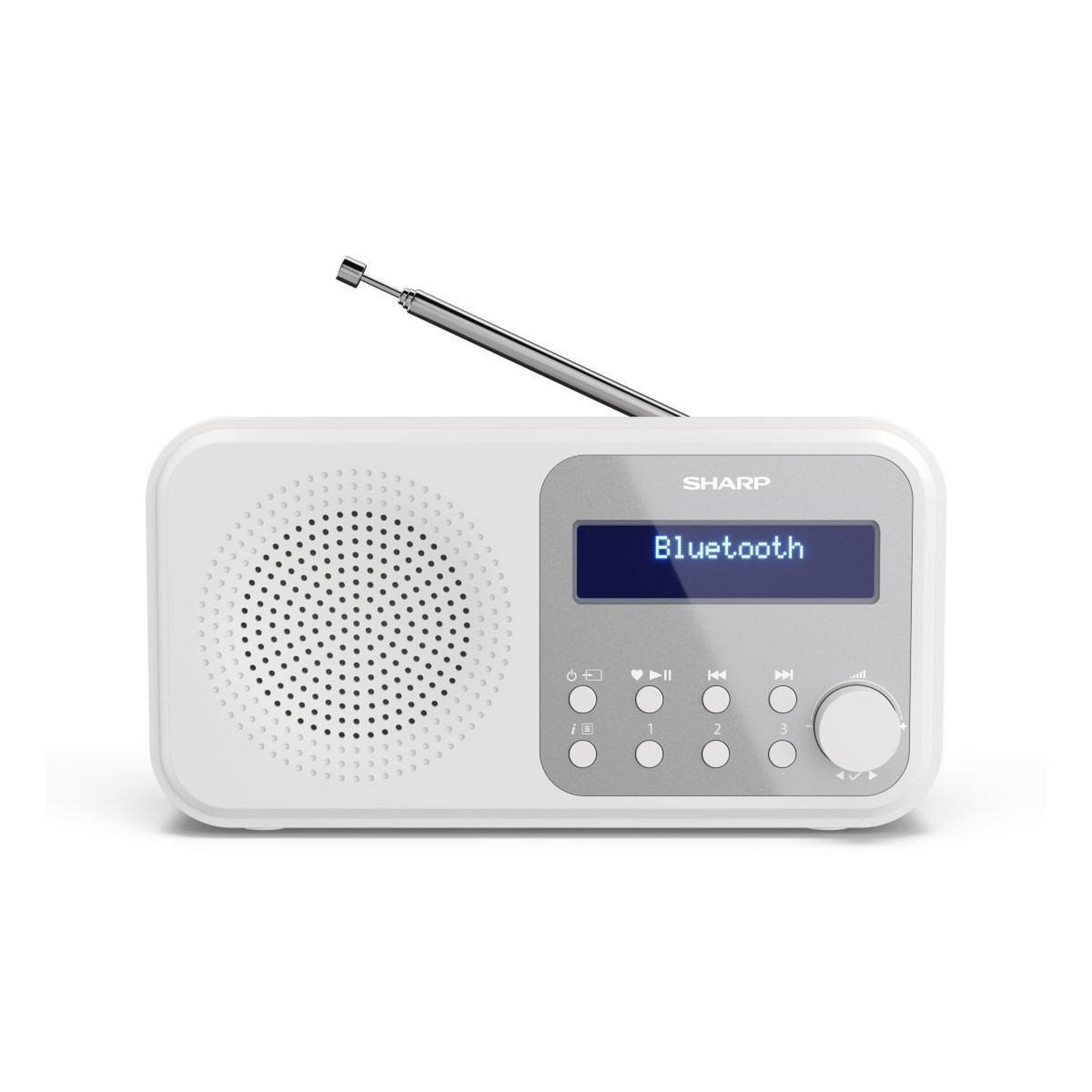 Voir la diapositive 2 : Sharp Radio portable Sharp DR-P420 blanche avec Bluetooth 5.0