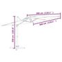 Voir la diapositive 6 : VIDAXL Parasol cantilever a double toit Noir 300x300 cm