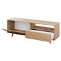 Voir la diapositive 3 : BEST MOBILIER Diego - meuble tv - effet bois - 2 portes et 1 niche - 152 cm
