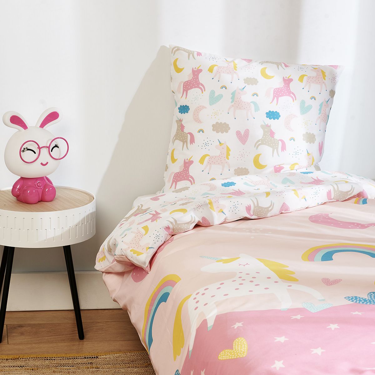 ACTUEL Parure housse de couette enfant en polycoton MAGICAL DREAM