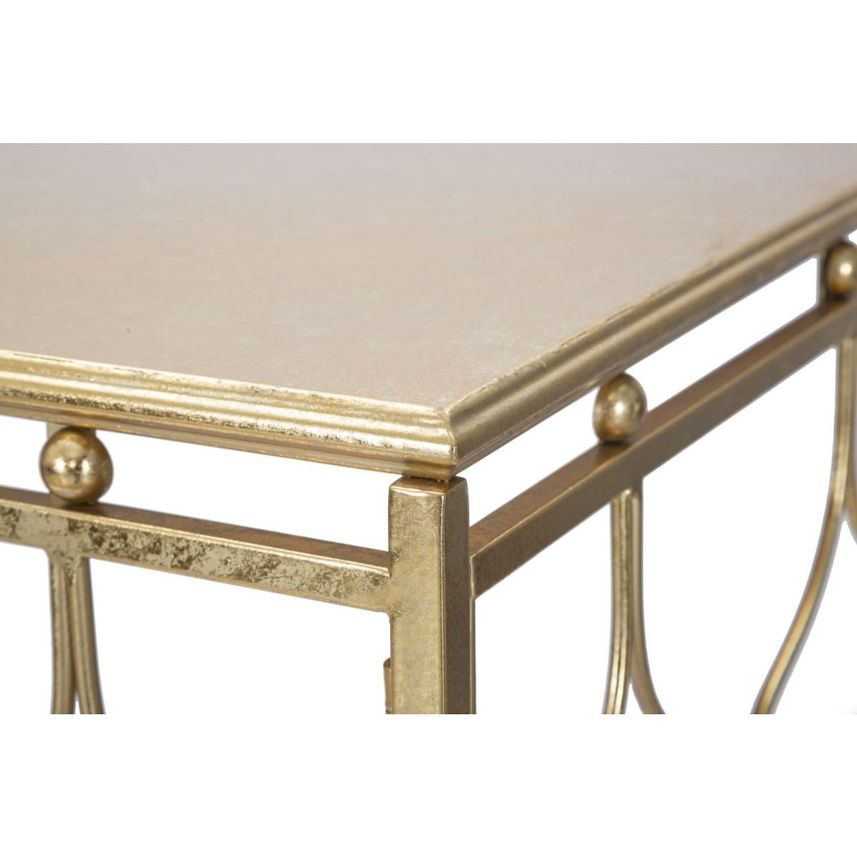 Paris Prix Console Design en Métal  Orient  96cm Or