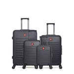 SWISS KOPPER SWISS KOPPER  -  Lot de 4  -  Valise grand format, valise weekend, valise cabine, valise cabine XXS SPIEZ. Coloris disponibles : Gris, Beige, Noir, Rose, Bleu