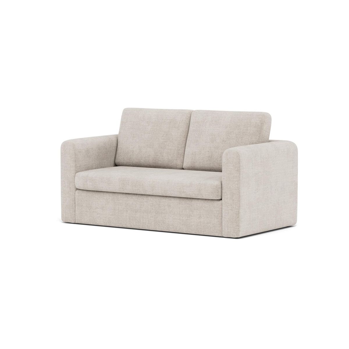 BEST MOBILIER Marilia - canapé 2 places convertible déplimousse en velours texturé