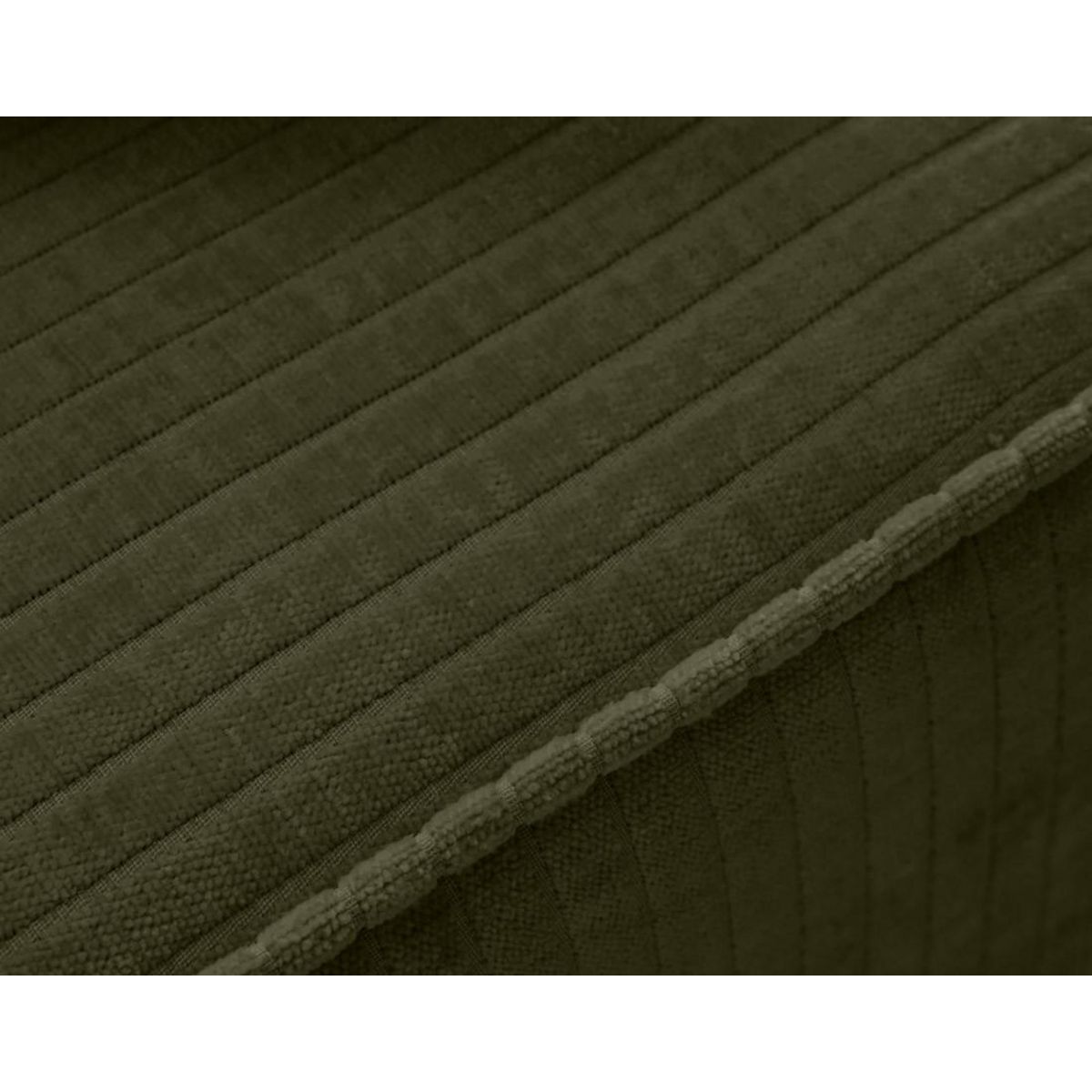 BEST MOBILIER Topaze - fauteuil en velours côtelé plat