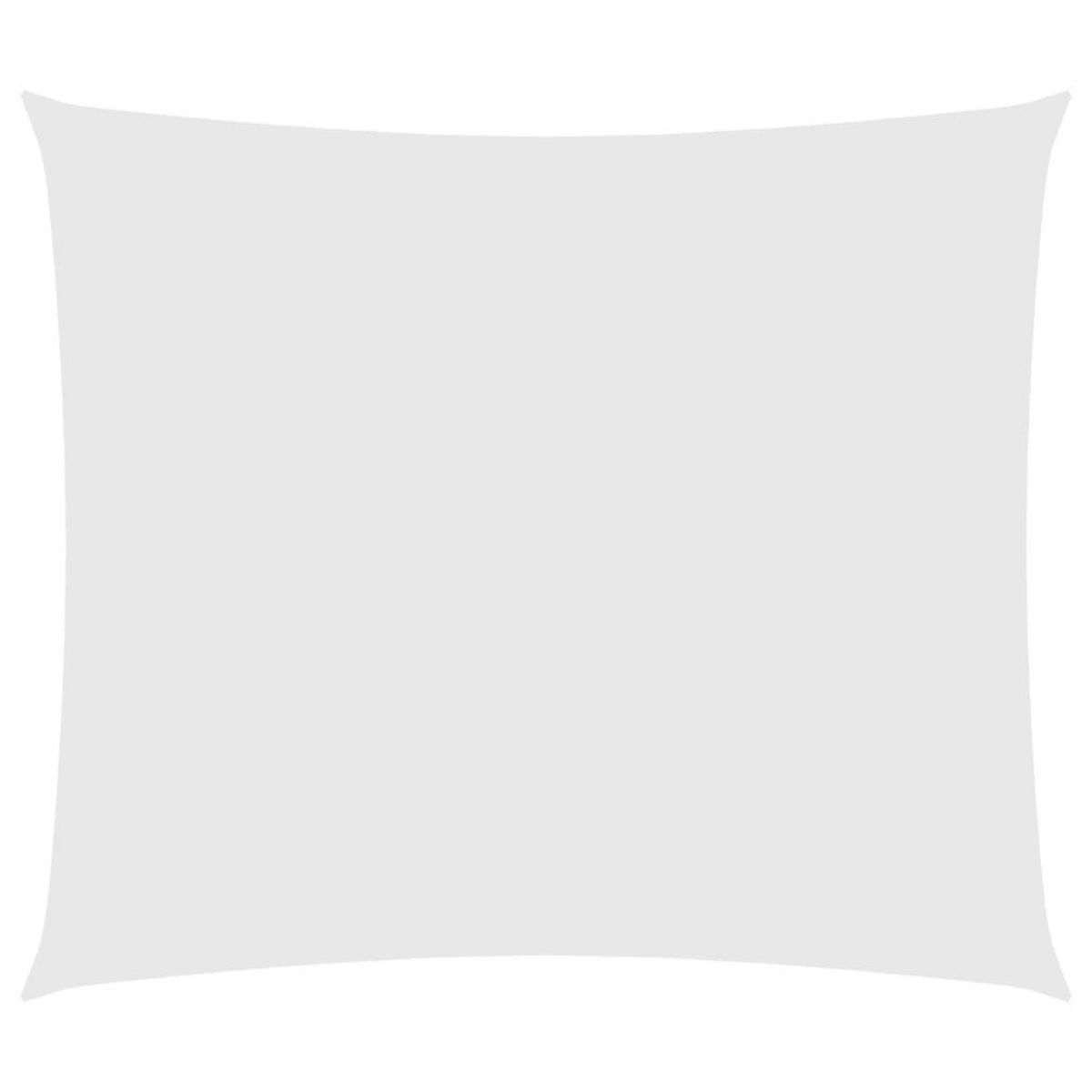VIDAXL Voile de parasol tissu oxford rectangulaire 2,5x3 m blanc