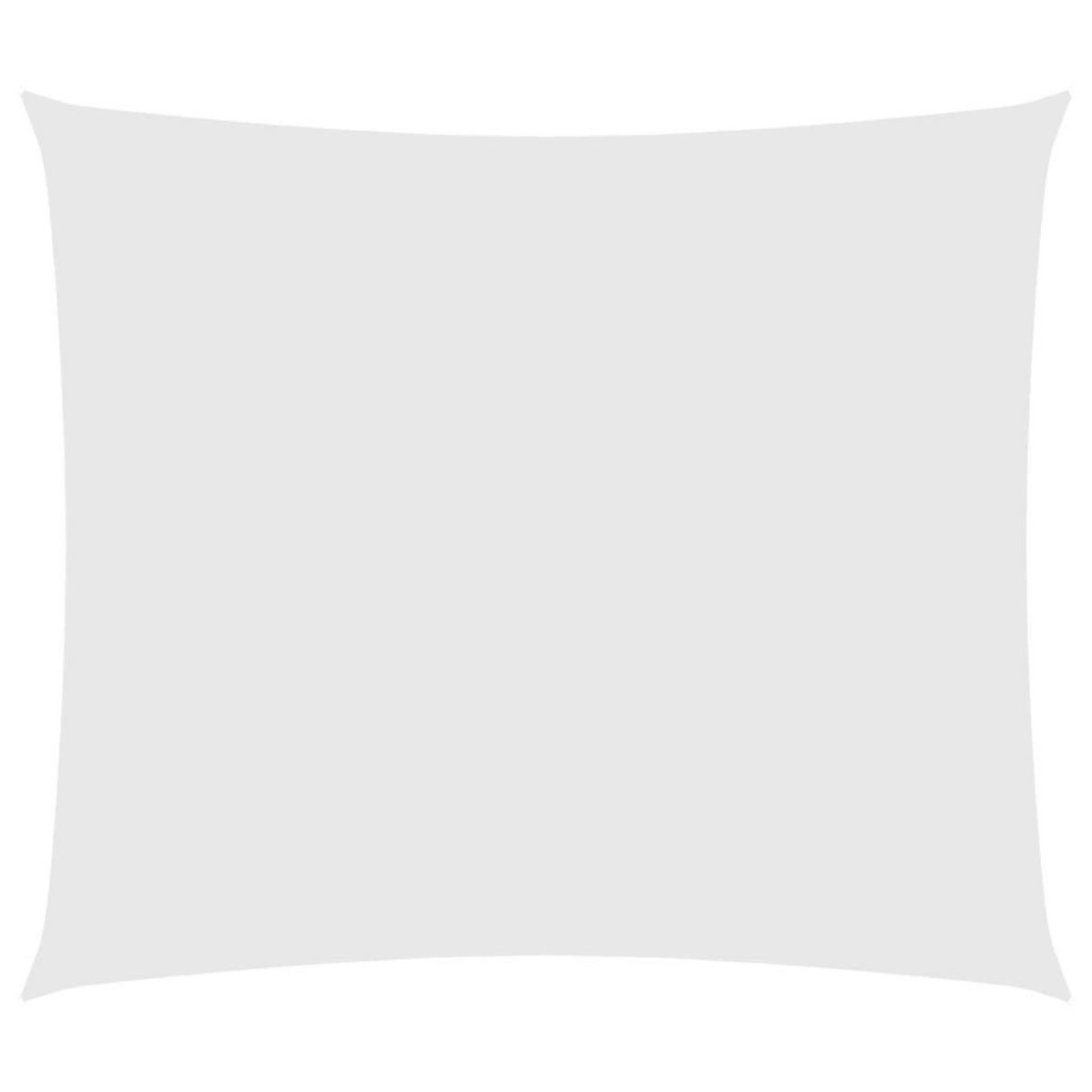 VIDAXL Voile de parasol tissu oxford rectangulaire 2,5x3 m blanc