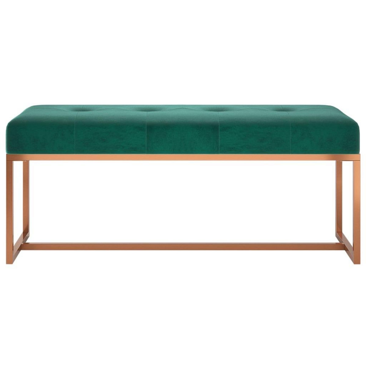 VIDAXL Banc Vert fonce 110x36x45 cm Velours