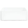 Voir la diapositive 4 : VIDAXL Lavabo blanc 37x37x13 cm ceramique carre