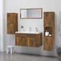 Voir la diapositive 3 : VIDAXL Armoire de bain Chene fume 30x30x130 cm Bois d'ingenierie