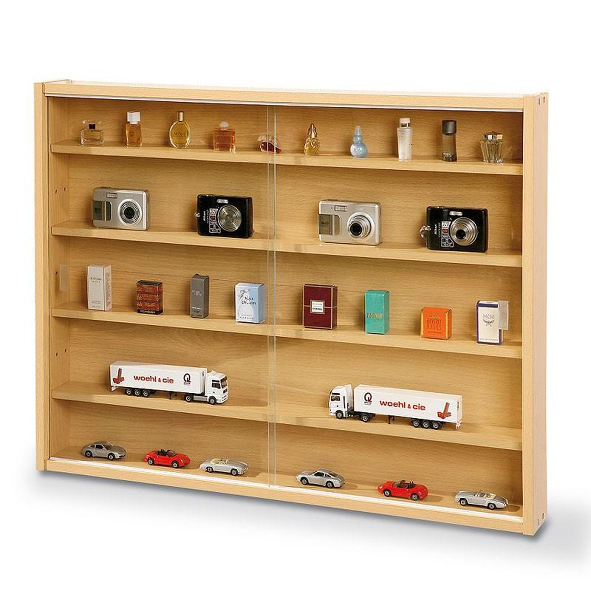 Voir la diapositive 3 : Paris Prix Vitrine Murale Miniatures  Collection  80cm Naturel