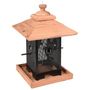 Voir la diapositive 2 : Flamingo FLAMINGO Silo pour mangeoire a oiseaux Zulma 22 cm Bois Noir et marron