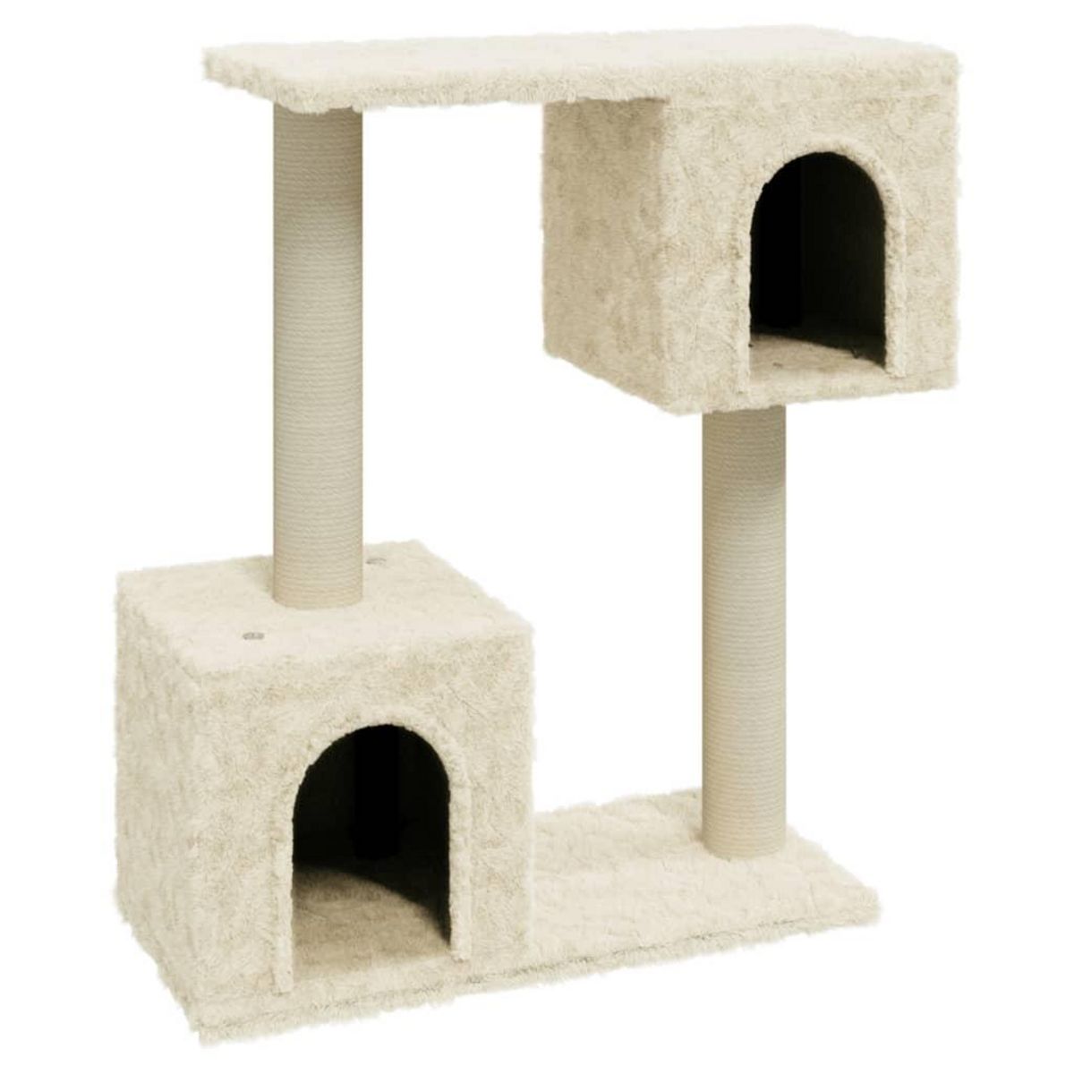 VIDAXL Arbre a chat avec griffoirs en sisal Creme 60 cm
