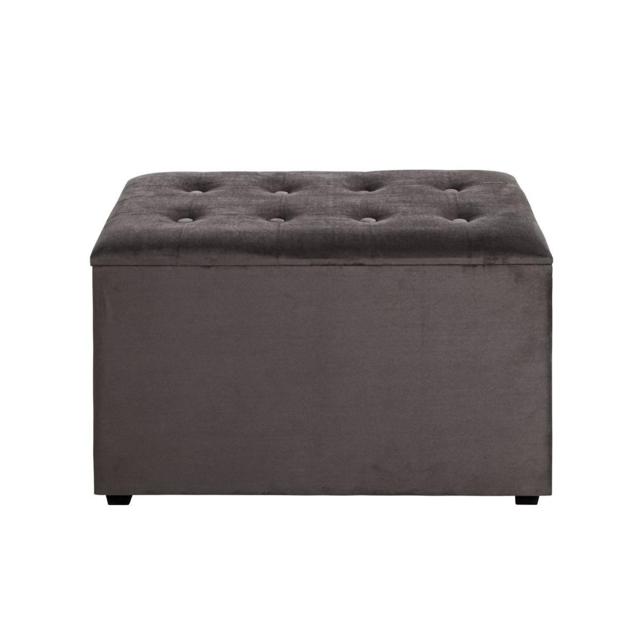 Voir la diapositive 2 : Paris Prix Coffret de rangement velours  idaya  65cm anthracite