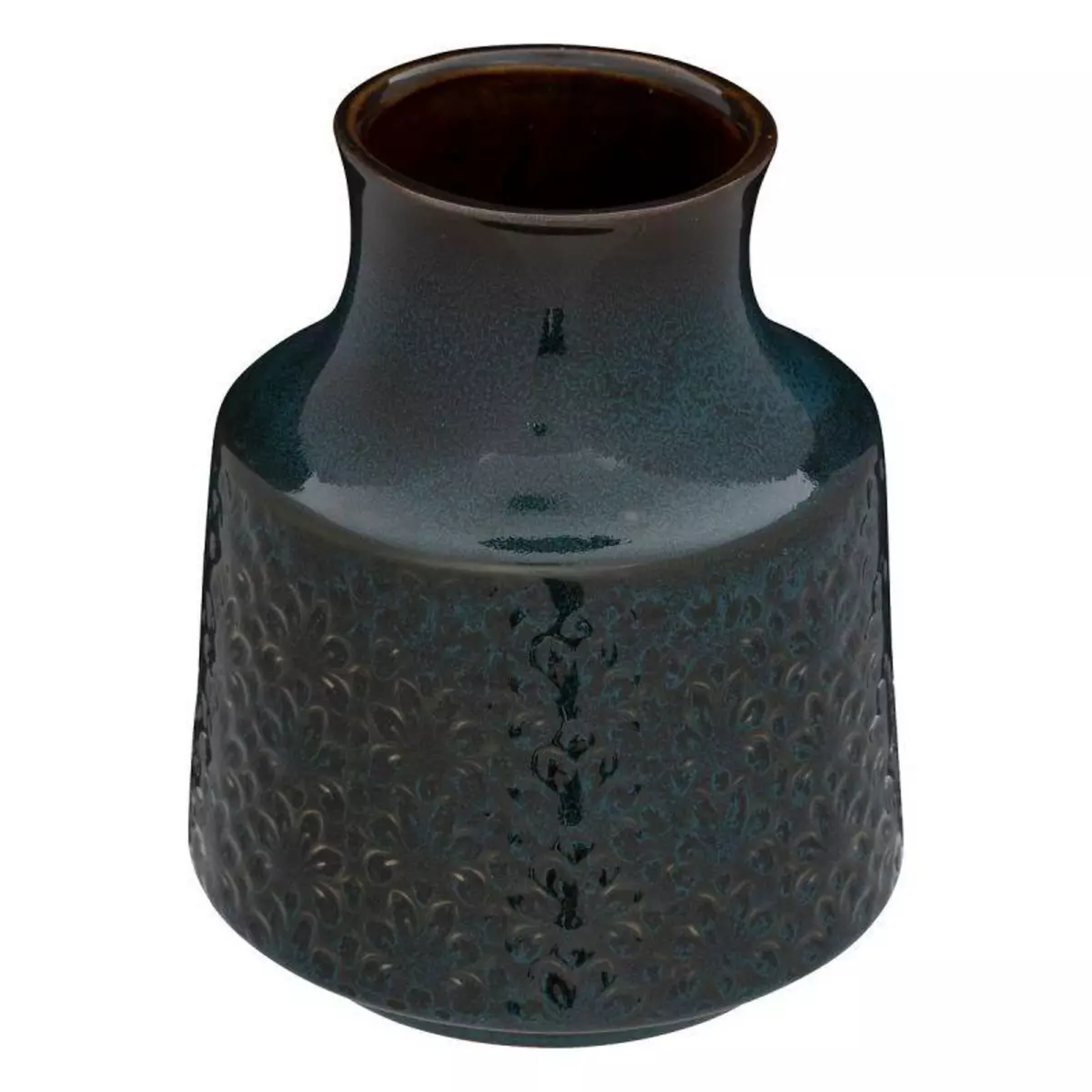  Vase Design en Céramique  Jiling  18cm Bleu