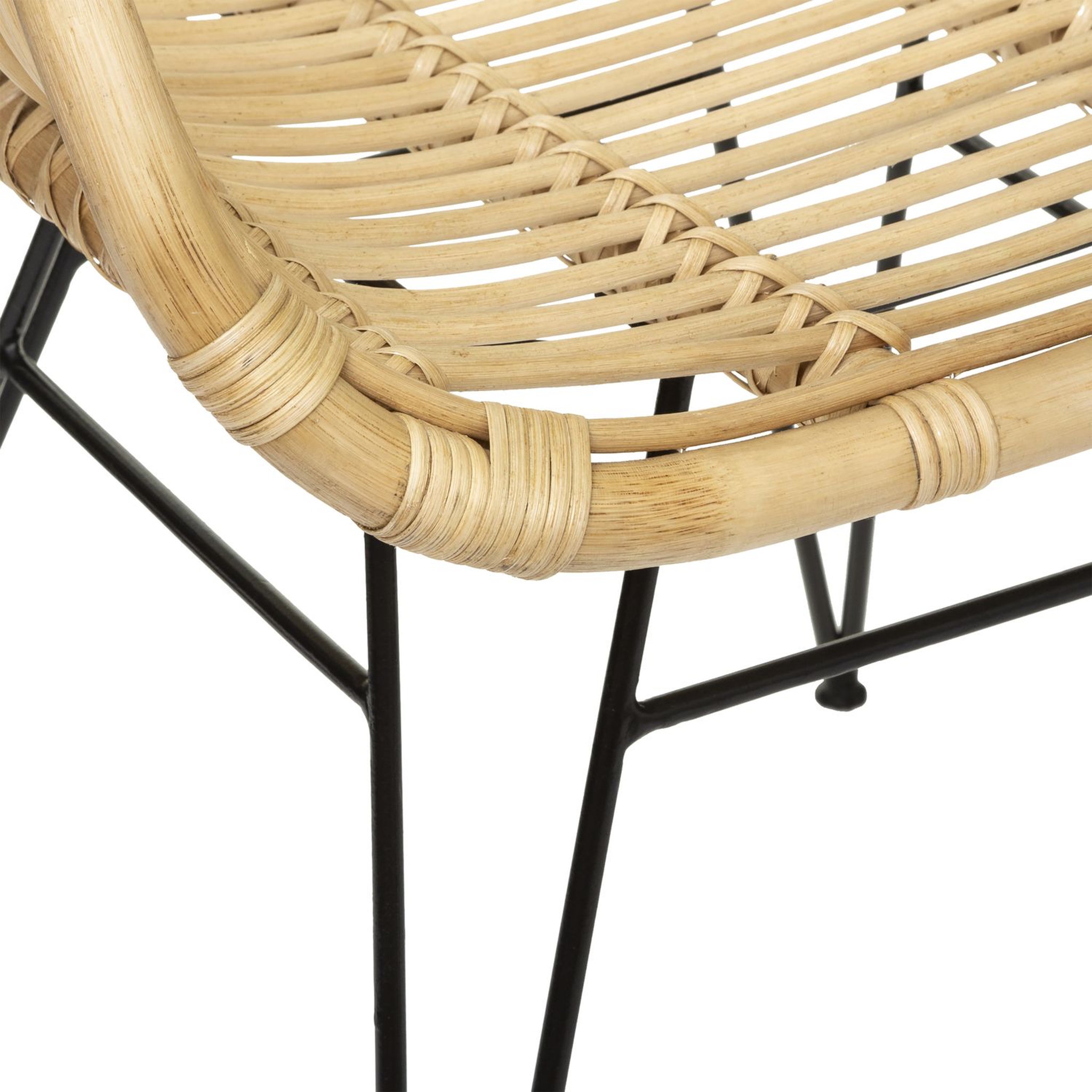 Voir la diapositive 4 : Fauteuil en rotin naturel LORETA