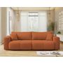 Voir la diapositive 1 : BEST MOBILIER Nicole - canapé droit 4 places convertible avec coffre en tissu