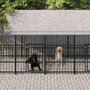 Voir la diapositive 1 : VIDAXL Chenil d'exterieur avec toit pour chiens Acier 7,51 m²