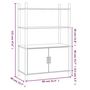 Voir la diapositive 6 : VIDAXL Buffet haut Blanc 80x40x121 cm Bois d'ingenierie