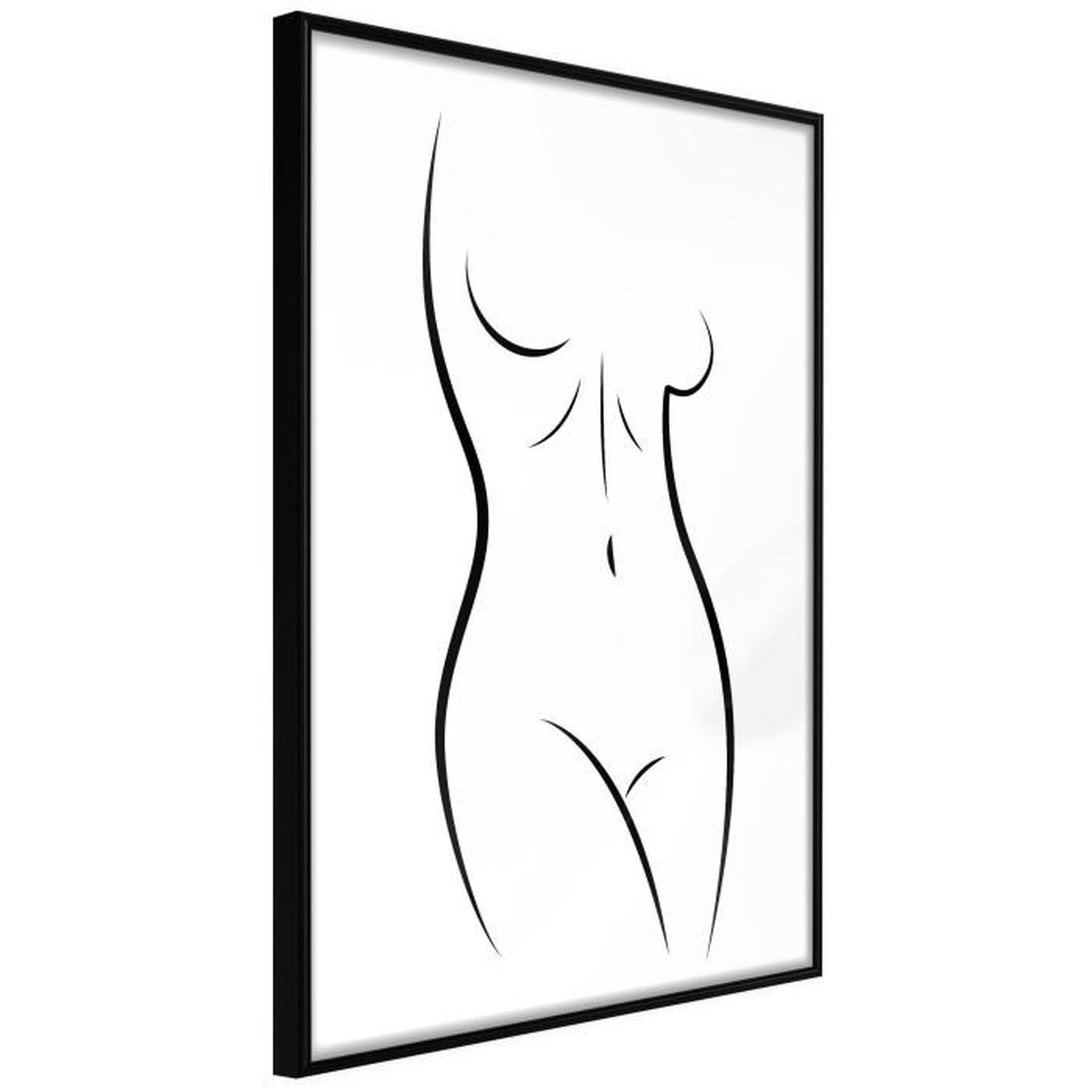 Paris Prix Affiche Murale Encadrée  Minimalist Nude. Coloris disponibles : Jaune, Noir